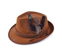Bristol Novelty BH574 Chapeau Oktoberfest, Accessoire de déguisement, 1 pièce, Marron, Taille Unique, pour Adulte, Homme Halloween