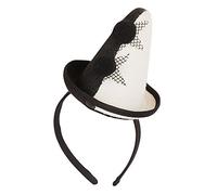 Bristol Novelty Hat on Headband Clown Serre-tête avec Petit Chapeau de Pierrot Le Pantomime, BH654, Multicolore, Taille Unique