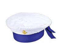Bristol Novelty BH669 Chapeau de marin pour enfant, blanc/multicolore, taille unique (25 x 23 x 6 cm) Halloween