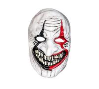 Bristol Novelty BM603 Masque bouffon Sinistre, pour Homme, Femme, Blanc, Noir, Rouge Halloween
