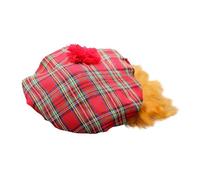 Bristol Novelty – Bonnet et cheveux écossais – Adulte – Taille unique – Multicolore