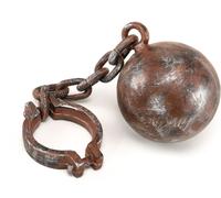 Bristol Novelty Boule de pied décorative Jumbo avec chaîne BN1832 (taille unique) (Marron)