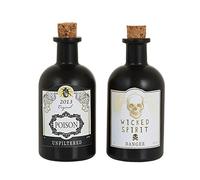Bristol Novelty - Bouteille POISON (Taille unique) (Noir/blanc)