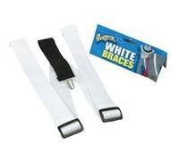 Bristol Novelty - Bretelles UNIFORMES - Adulte (Taille unique) (Blanc) - UTBN229 Blanc