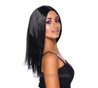 Bristol Novelty BW101 Longue Perruque Noire pour Femme, Marron, 45,7 cm, Taille Unique Halloween