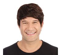 Bristol Novelty BW305 Perruque pour homme, courte, marron, taille unique Halloween