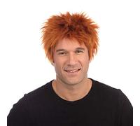 Gingembre Burin Perruque - Homme Déguisement Halloween - Flashy Rouge Cheveux -