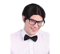 Bristol Novelty – Perruque INTELLO Homme Taille unique Noir