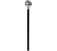Bristol Novelty Canne à boule miroir BN1967 (taille unique) (Noir/argent)