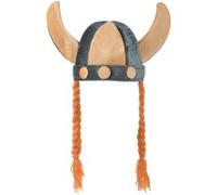 Bristol Novelty - Casque VIKING - Adulte (Taille unique) (Beige/ gris / orange) - UTBN2030 Beige/ Gris / Orange