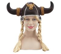Bristol Novelty - Casque VIKING - Femme Taille unique Marron