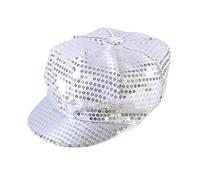 Bristol Novelty Casquette argentée à sequins style années 70, Women, BH542, Silver, Taille unique Halloween
