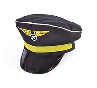 Bristol Novelty - Casquette PILOTE - Adulte (Taille unique) (Noir/jaune)