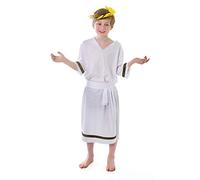 Bristol Novelty CC029 Déguisement de Garçon Grec pour Enfant, Blanc, Moyen Halloween