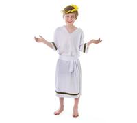 Bristol Novelty CC029 Déguisement de Garçon Grec pour Enfant, Blanc, Moyen Halloween, Carnaval