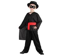 Bristol Novelty CC350 Costume de bandit pour enfant, noir Halloween, Carnaval