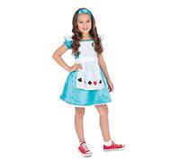 Bristol Novelty CC825 Costume Alice pour Fille, Bleu, Taille Large Halloween