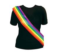 Bristol Novelty Ltd - Ceinture tissu arc-en-ciel - Gay Pride Carnaval - Adulte Taille unique