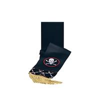 Bristol Novelty - Ceinture Pirate - Adulte (Taille Unique) (Noir/Blanc/Or/Rouge)