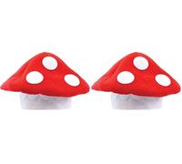 Bristol Novelty - Chapeau CHAMPIGNON - A dulte (Taille unique) (Rouge/blanc) (Lot de 2)