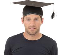 Bristol Novelty Chapeau de docteur unie en feutre, deux pièces BN2014 (taille unique) (Noir)