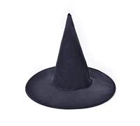 Bristol Novelty Chapeau de sorcière. Nylon Noir uni, BH291, Black, Taille Unique Halloween
