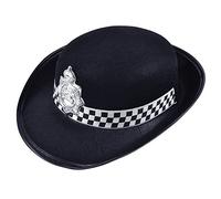 Bristol Novelty Chapeau en feutre de contractuelle, noir, Women, BH058, Multi-colour, taille unique Halloween
