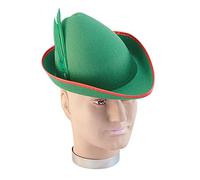 Bristol Novelty- Chapeau en Feutre Robin des Bois Hood, BH175, Verte, Taille Unique Halloween, Vert