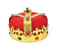 Bristol Novelty - Chapeau en velours Kings BH316 - Rouge, Taille unique, Halloween