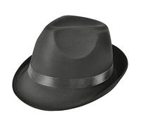 Bristol Novelty- Chapeau Fedora Noir Style Madness, BH509, Taille Unique Halloween