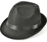 Bristol Novelty - Chapeau Fedora pour homme/femme unie BN756 (Taille unique) (Noir)