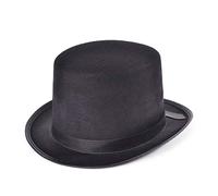 Bristol Novelty Danse Chapeau Haut-de-Forme Noir, Uni, BH172, Black, Taille Unique Halloween
