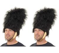 Bristol Novelty - Chapeau GARDE - Adulte (Taille unique) (Noir) (Lot de 2)