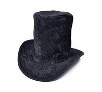 Bristol Novelty- Chapeau Haut-de-Forme en Velours Noir, BH339, Taille Unique Halloween