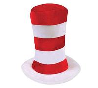 Bristol Novelty- Chapeau Haut-de-Forme rayé Rouge/Blanc, pour Enfant, Unisex Adult, BH598, Multicolore, Taille Unique Halloween