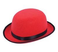 Bristol Novelty - Chapeau MELON - Adultes (Taille unique) (Rouge) - UTBN201 Rouge G