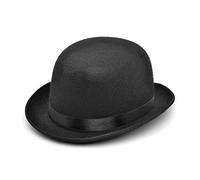 Bristol Novelty Chapeau Melon en Feutre Noir, BH028, Taille Unique Halloween
