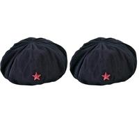 Bristol Novelty- Chapeau révolutionnaire | 1 pièce | Noir | Taille Unique-Adulte Revolutionist, Homme, BH610 Halloween (Lot de 2)