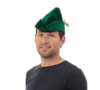 Bristol Novelty- Chapeau Robin des Bois Feutre Doux Hood, BH531, Vert, Taille Unique Halloween