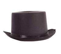 Bristol Novelty Chapeau Haut-de-Forme Noir satiné, BH476, Black, Taille Unique Halloween