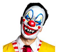 Bristol Novelty- Circus Creep Mask Masque de Clown Effrayant, Unisex Adult, BM580, Multicolore Halloween