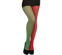 Bristol Novelty - Collant RESILLE - Adulte (Taille unique) (Vert / rouge) - UTBN842 Vert / Rouge G