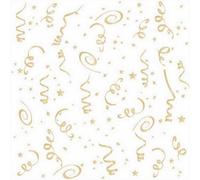 Bristol Novelty - Confetti - Serviettes en papier pack de 16 - Papier BN6084 (taille unique) (blanc/or)