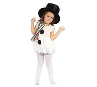 Bristol Novelty Costume de Bonhomme de Neige pour Petite Fille, CC311, Black, XS Halloween