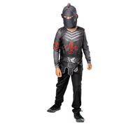 Bristol Novelty - Costume de chevalier noir pour enfant, taille 7-8 ans Halloween, Carnaval