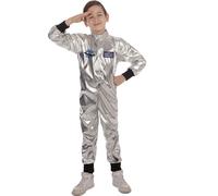 Bristol Novelty Costume de combinaison d'astronaute pour enfants BN2604 (M) (argent/noir/bleu)
