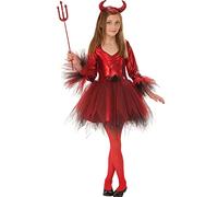 Bristol Novelty - Costume de fille du diable classique, 7-8 ans Halloween