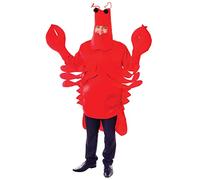 Bristol Novelty Costume de Homard pour Adulte, AC926, Red, Taille Unique Halloween