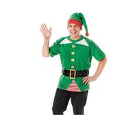 Bristol Novelty Costume de Lutin du Père Noël pour Adulte, AC861, Multi-Colour, Chest Size 44-inch Halloween