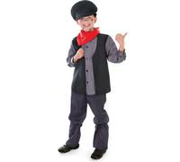 Bristol Novelty Costume de ramoneur pour enfants BN2607 (M) (Noir/Gris/Rouge)